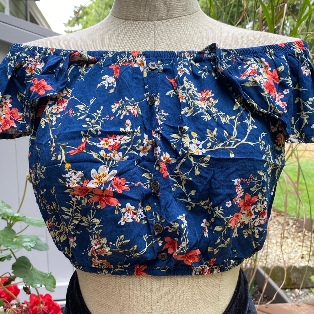 Off the shoulder crop top